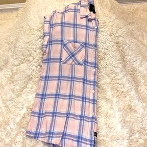 Rails sleeveless flannel